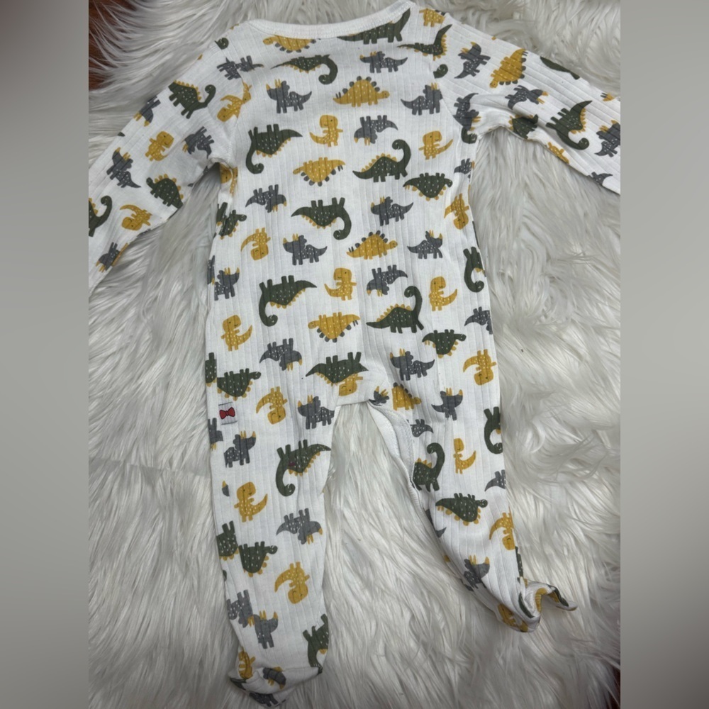 Infant Dapper Dude Footie Pajama - dinosaurs - Picture 4 of 5